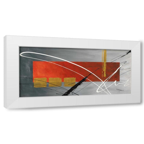 Nonpartision II White Modern Wood Framed Art Print by Kikani, Umang
