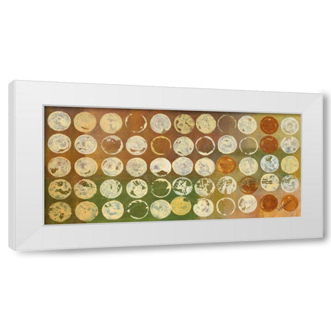 Disk A Licious White Modern Wood Framed Art Print by Kikani, Umang