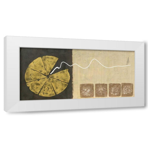 The Rising I White Modern Wood Framed Art Print by Kikani, Umang