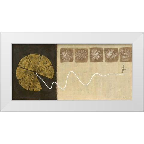 The Rising II White Modern Wood Framed Art Print by Kikani, Umang