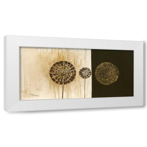 Lollies II White Modern Wood Framed Art Print by Kikani, Umang
