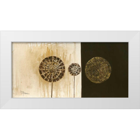 Lollies II White Modern Wood Framed Art Print by Kikani, Umang