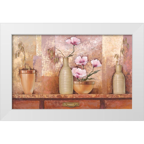 COMP COTTAGE KITCHEN White Modern Wood Framed Art Print by Babichev