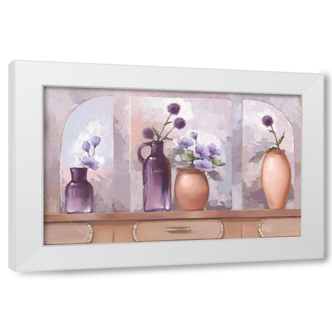 COMP LILAC KITCHEN White Modern Wood Framed Art Print by Babichev