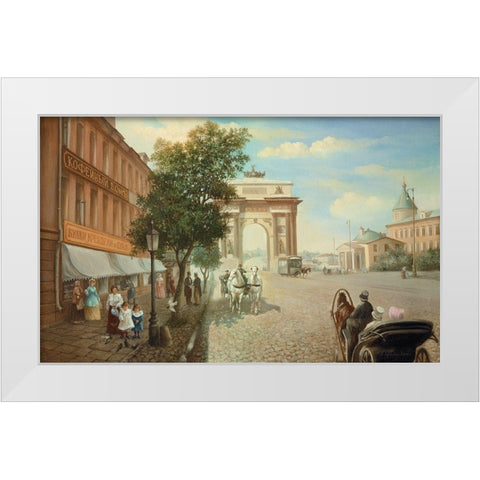 HISTORIC RUSSIA II White Modern Wood Framed Art Print by Chairudinov, A.