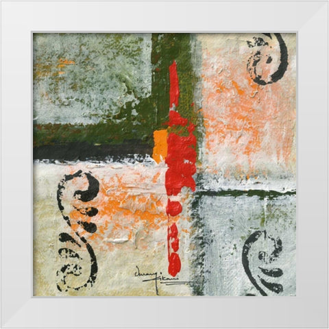 Capricious II White Modern Wood Framed Art Print by Kikani, Umang