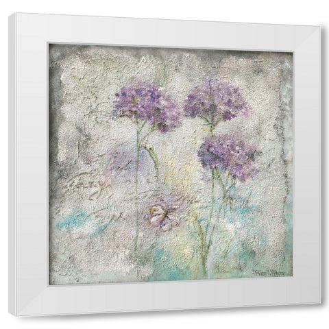 MEADOW FLOWERS III White Modern Wood Framed Art Print by Withaar, Rian