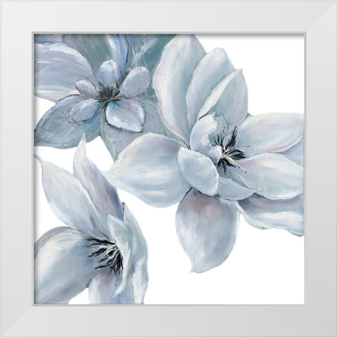 BLUE SATIN I White Modern Wood Framed Art Print by Withaar, Rian