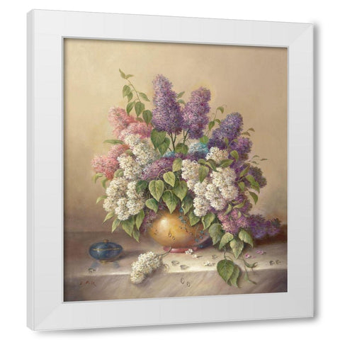SUMMER GREETING II White Modern Wood Framed Art Print by Pila