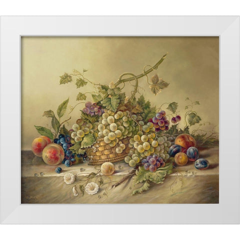 SUMMER HARVEST II White Modern Wood Framed Art Print by Pila