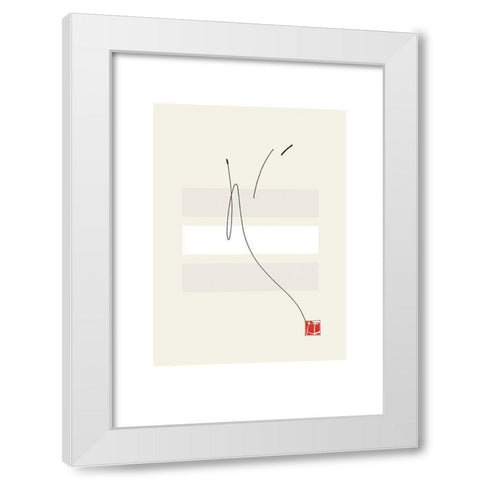 JAPANESE STYLE II White Modern Wood Framed Art Print by Sakai, Takashi