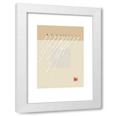 JAPANESE STYLE IV White Modern Wood Framed Art Print by Sakai, Takashi