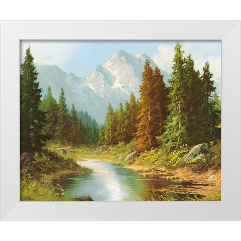 HIGH ABOVE White Modern Wood Framed Art Print by Bochmann, Joh.