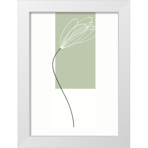 EARTH-BOUND I White Modern Wood Framed Art Print by Sakai, Takashi