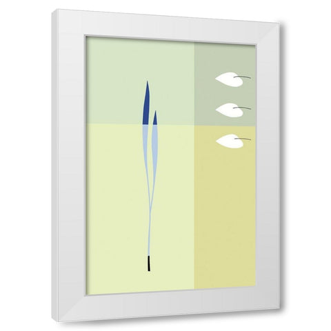 ELEMENTAL MOVEMENT I White Modern Wood Framed Art Print by Sakai, Takashi