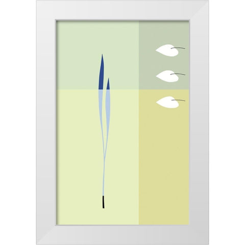 ELEMENTAL MOVEMENT I White Modern Wood Framed Art Print by Sakai, Takashi