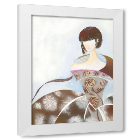 OH LA LA White Modern Wood Framed Art Print by Robertson, Marilyn