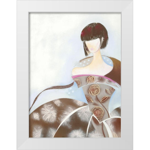 OH LA LA White Modern Wood Framed Art Print by Robertson, Marilyn