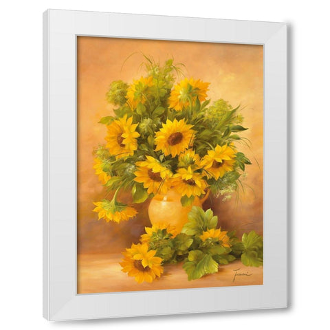 SUMMERS END I White Modern Wood Framed Art Print by Fasani