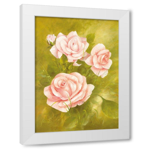 DESIREE White Modern Wood Framed Art Print by Fasani