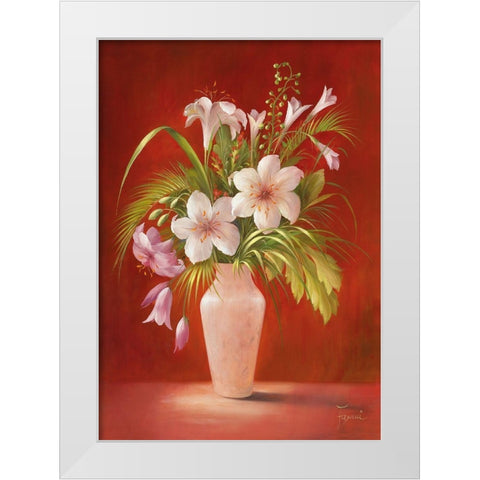 AFTERNOON DELIGHT II White Modern Wood Framed Art Print by Fasani