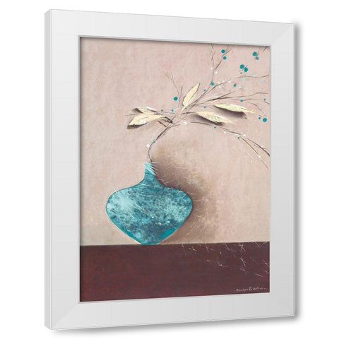 JADE I White Modern Wood Framed Art Print by Robertson, Marilyn