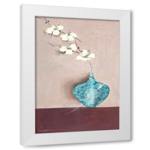 JADE II White Modern Wood Framed Art Print by Robertson, Marilyn