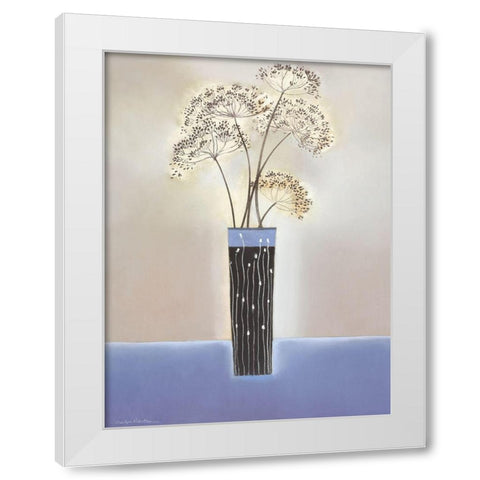 WILLOW II White Modern Wood Framed Art Print by Robertson, Marilyn