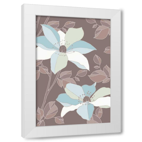 Accents Of Spring II White Modern Wood Framed Art Print by Verbeek-Van Den Broek