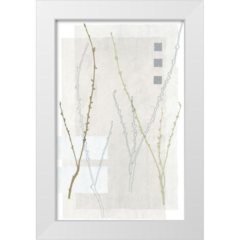 Spring Awakening I White Modern Wood Framed Art Print by Verbeek-Van Den Broek