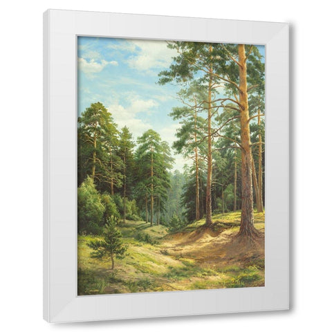 UNTOUCHED NATURE White Modern Wood Framed Art Print by Priscepa, Igor