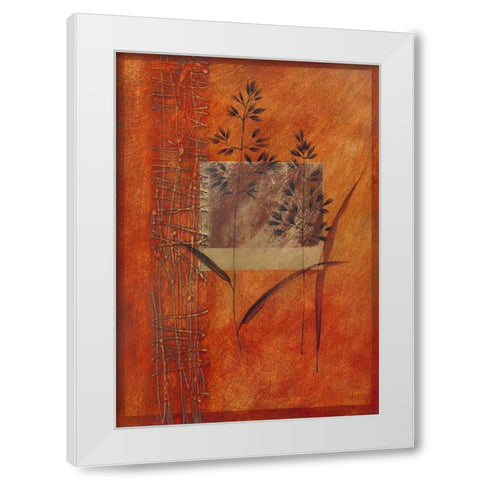 Autumn Prelude I White Modern Wood Framed Art Print by Verbeek-Van Den Broek