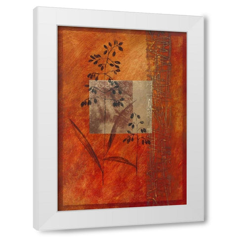Autumn Prelude II White Modern Wood Framed Art Print by Verbeek-Van Den Broek