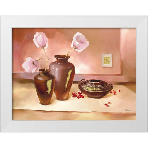PISA White Modern Wood Framed Art Print by Olga