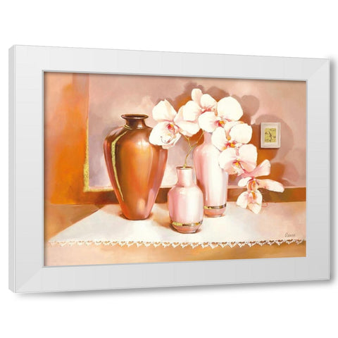 TREVISO White Modern Wood Framed Art Print by Olga