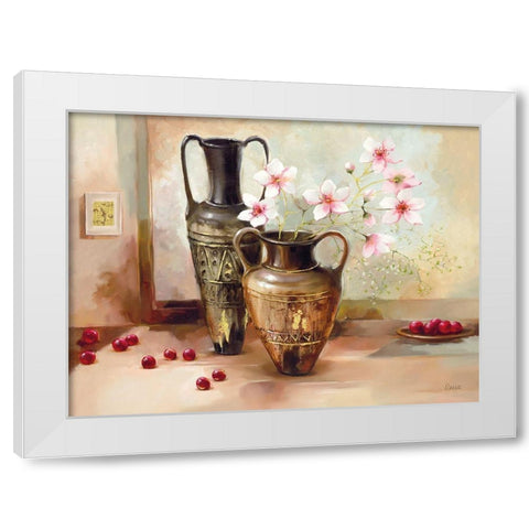 ROMA White Modern Wood Framed Art Print by Olga