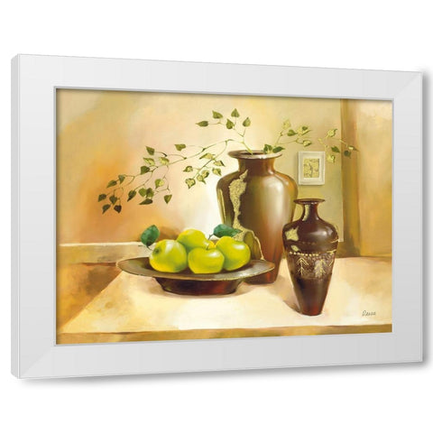 MILANO White Modern Wood Framed Art Print by Olga