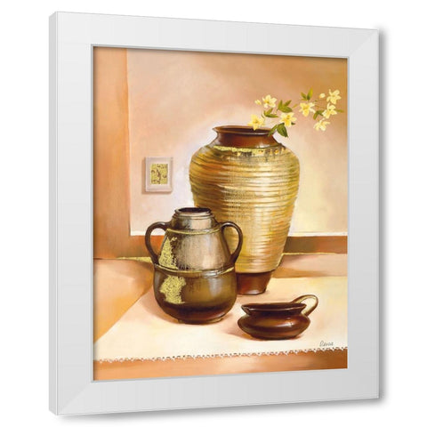 TRIESTE White Modern Wood Framed Art Print by Olga