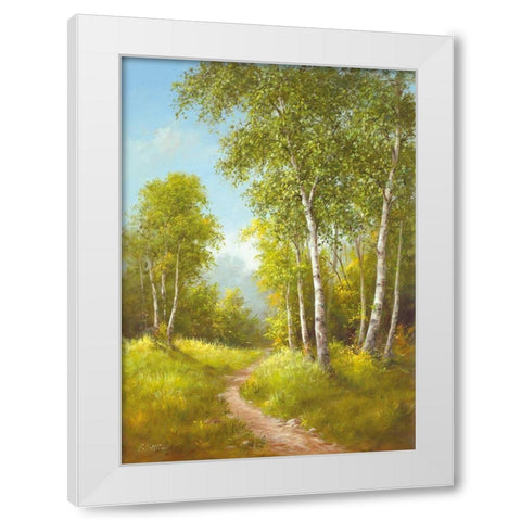 SUNDAY AFTERNOON I White Modern Wood Framed Art Print by Smith, B.