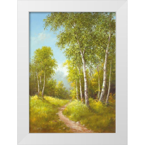 SUNDAY AFTERNOON I White Modern Wood Framed Art Print by Smith, B.