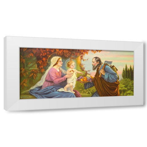 HL. FAMILIE White Modern Wood Framed Art Print by Giovanni