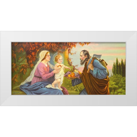 HL. FAMILIE White Modern Wood Framed Art Print by Giovanni