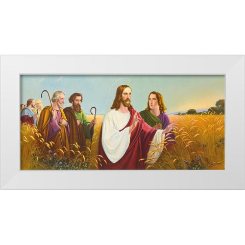CHRISTUS IM Ã„HRENFELD White Modern Wood Framed Art Print by Giovanni