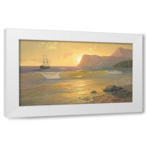BEAUTIFUL KRIM White Modern Wood Framed Art Print by Slava