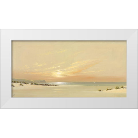 DISTANT SHORES II White Modern Wood Framed Art Print by Lee, Spencer