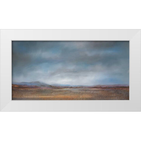 Hillside Vista I White Modern Wood Framed Art Print by Dworok, Peter
