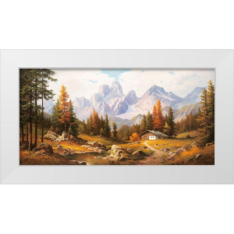 BISCHOFSMÃœTZE White Modern Wood Framed Art Print by Weber, Max