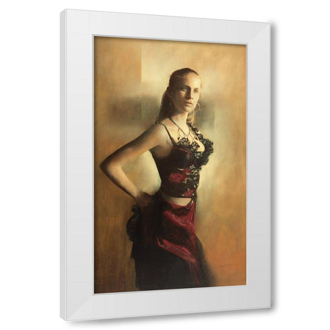 GIADA FIGLIA DARTE White Modern Wood Framed Art Print by Sgarbossa, Antonio
