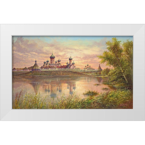MONASTERY NEAR KAZAN White Modern Wood Framed Art Print by Glassl, Helmut