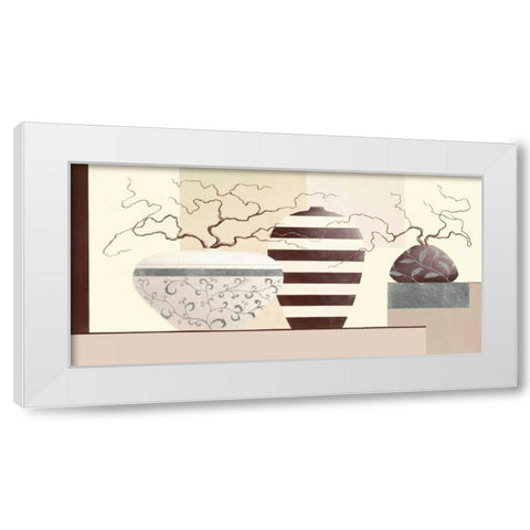 Timeless Twigs I White Modern Wood Framed Art Print by Sedalia, David